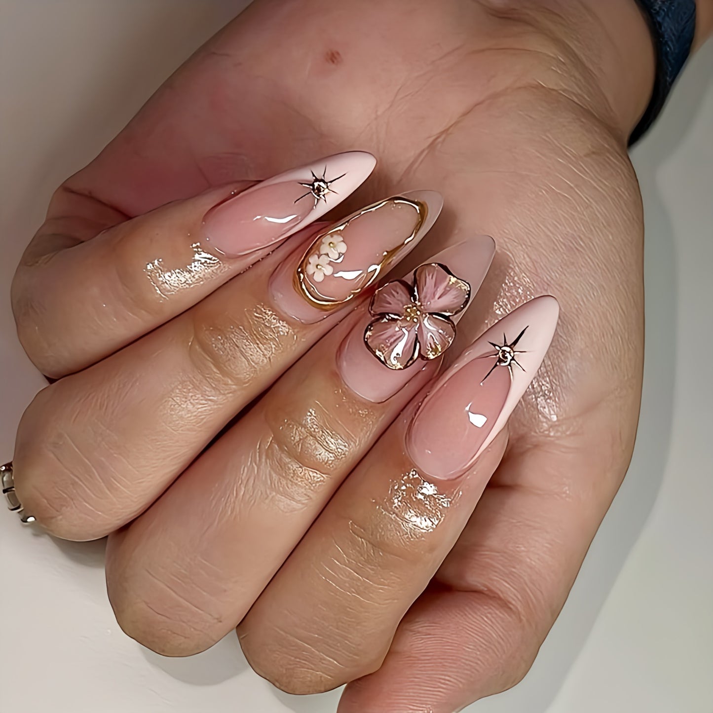 Blush Bloom Luxe Press-On Nails | tns5404
