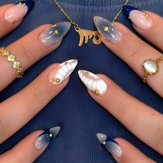 Royal Aura Luxe Press-On Nails | tns5407