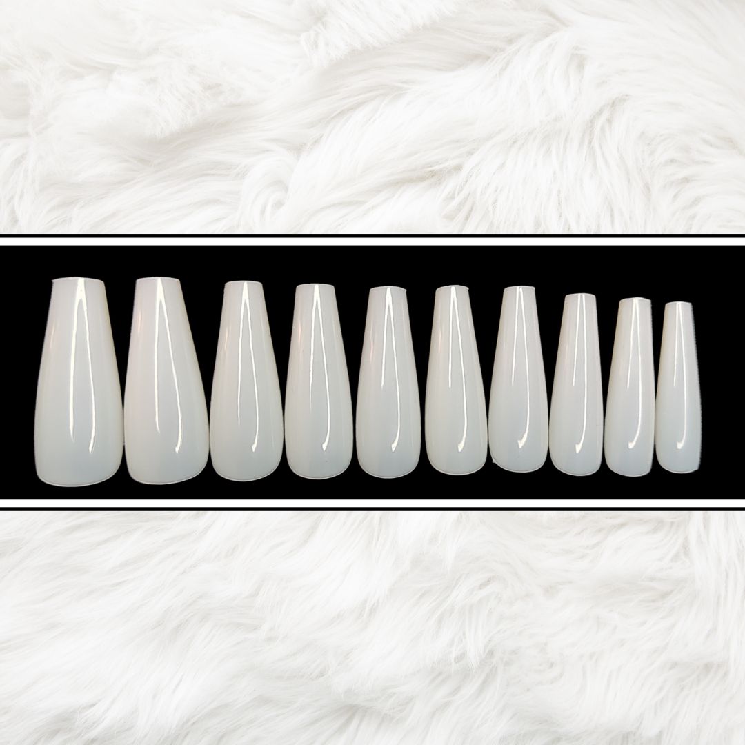 20 Pcs High Quality False Nails Plain Unpainted Press on Nails Ballerina