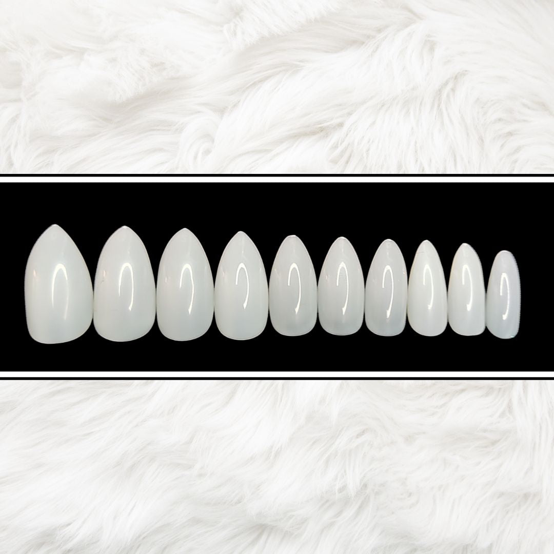 20 Pcs High Quality False Nails Plain Unpainted Press on Nails Almond