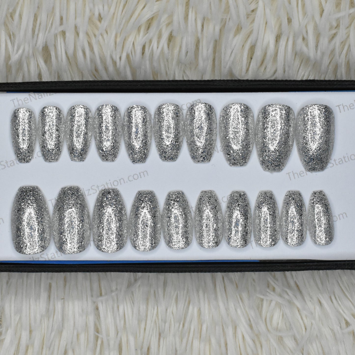 Glossy Solid Glitter Shine (S01) Press on Nails Set // 439