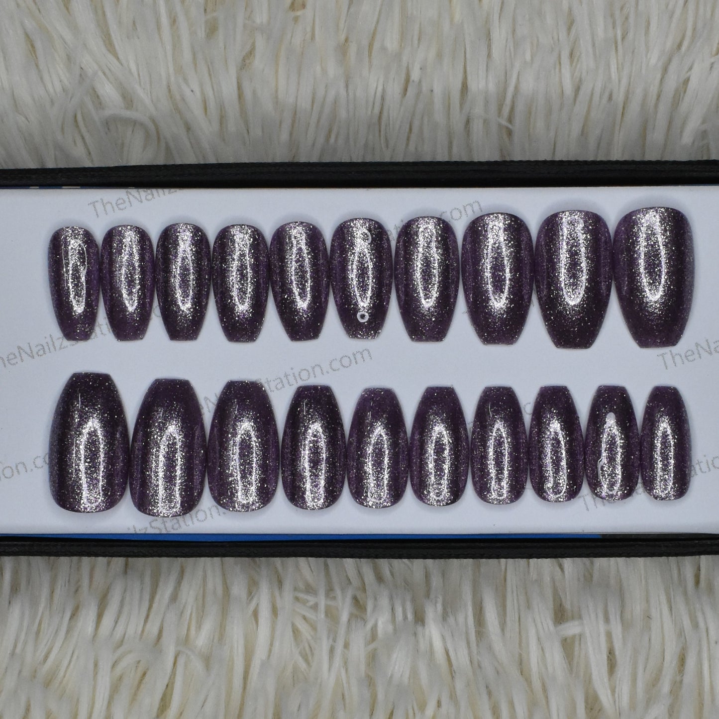 Glossy Solid Glitter Shine (S10) Press on Nails Set // 447