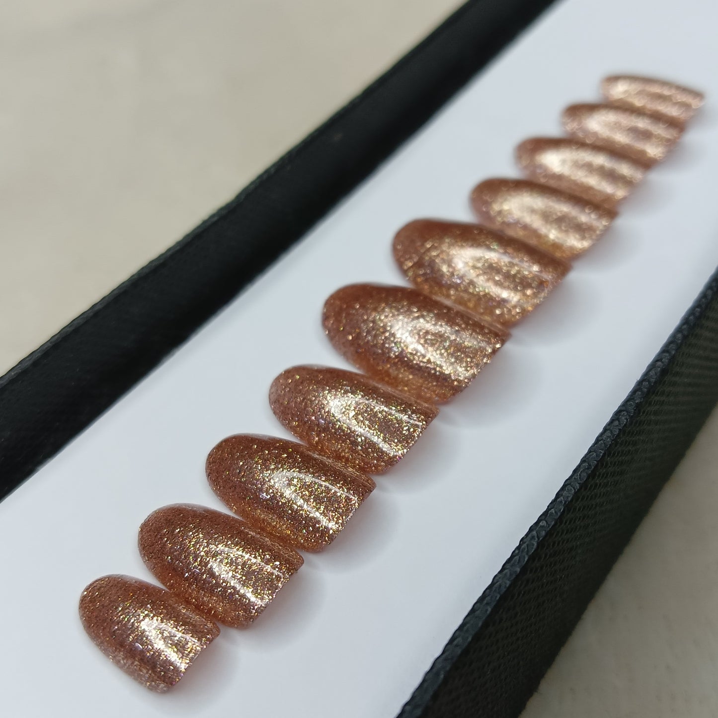 Glossy Solid Glitter Shine (S02) Press on Nails Set // 440