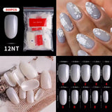 The NailzStation 500pcs Acrylic Nail Tips, fake nail tips (Full Cover Tips natural)