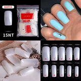 The NailzStation 500pcs Acrylic Nail Tips, fake nail tips (Full Cover Tips natural)