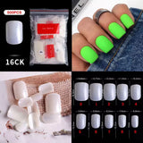 The NailzStation 500pcs Acrylic Nail Tips, fake nail tips (Full Cover Tips natural)