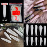 The NailzStation 500pcs Acrylic Nail Tips, fake nail tips (Full Cover Tips natural)