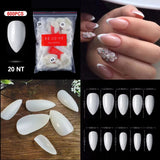 The NailzStation 500pcs Acrylic Nail Tips, fake nail tips (Full Cover Tips natural)