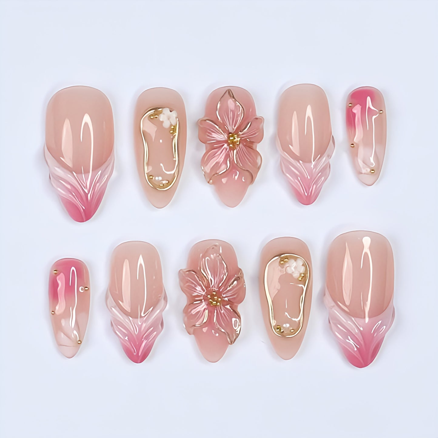 Regal Rose Aura Press-On Nails | tns5409