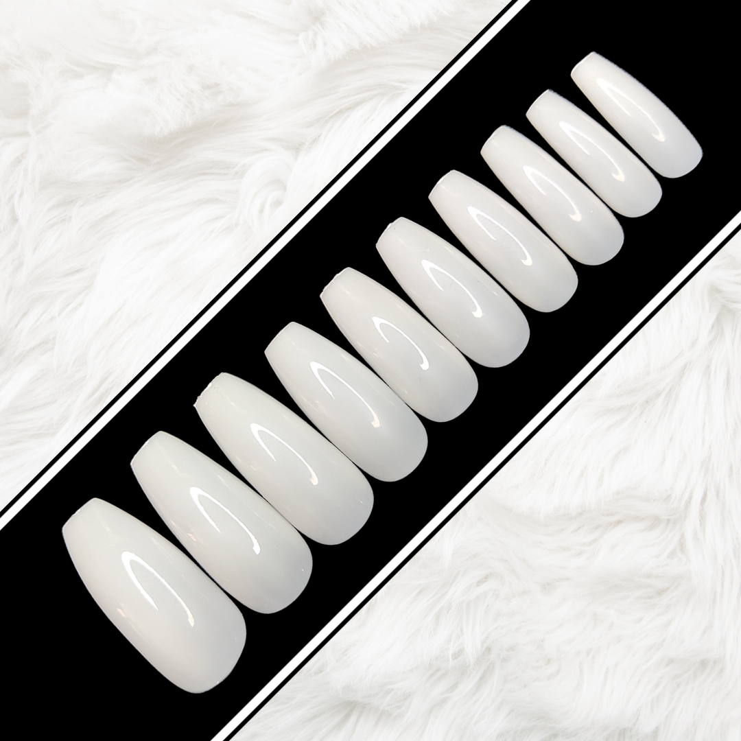 20 Pcs High Quality False Nails Plain Unpainted Press on Nails Long Coffin