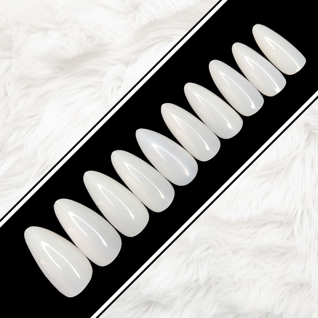 20 Pcs High Quality False Nails Plain Unpainted Press on Nails Stiletto