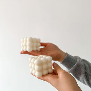 VGroot Heavenly Scented Candle Scented Bubble Cube Candles for Home, Scented, Soy Wax Aromatherapy Candle, Aesthetic Room Decor Decorative Shaped Candles Gifts