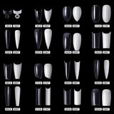 The NailzStation 500pcs Acrylic Nail Tips, fake nail tips (Full Cover Tips natural)