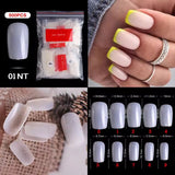 The NailzStation 500pcs Acrylic Nail Tips, fake nail tips (Full Cover Tips natural)