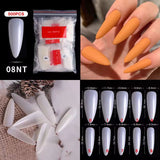 The NailzStation 500pcs Acrylic Nail Tips, fake nail tips (Full Cover Tips natural)