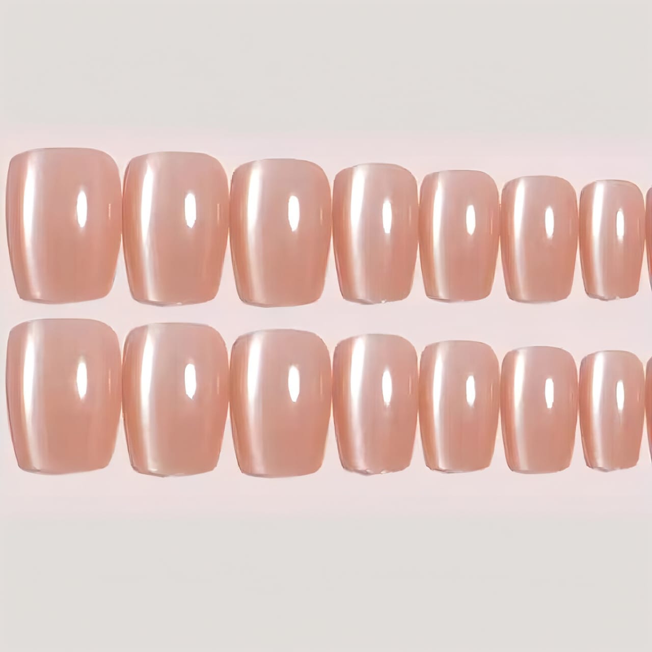 Cat Eye 3D Magnetic Press-On Nails Square - 10 Nails