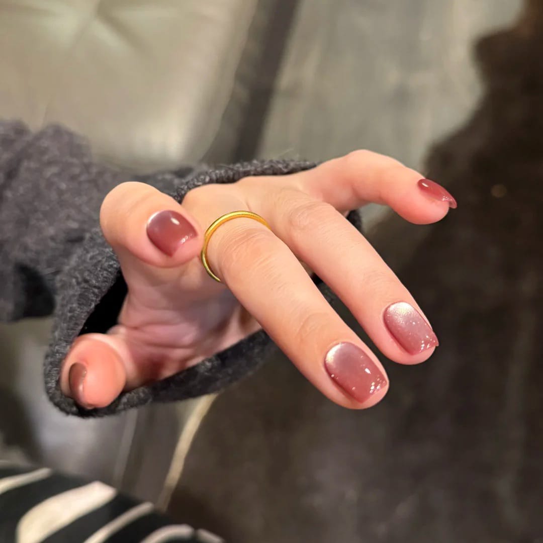 Cat Eye 3D Magnetic Press-On Nails Square- 10 Nails