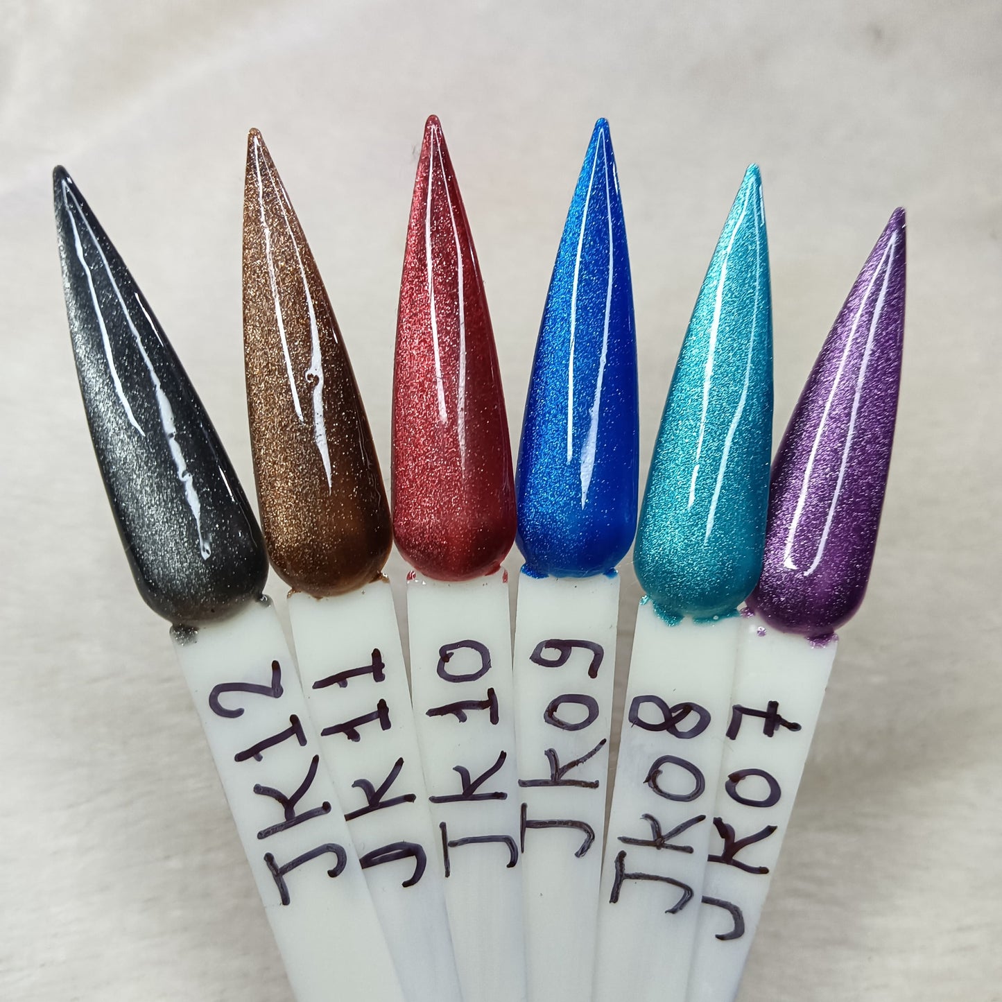 3D Magnetic Cat Eye Magical Press-On Nails JK06-JK12