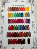 The NailzStation Glossy Solid Plain Color Customisable Press on Fake Nails 20 pcs with glue kit