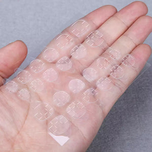 Sticker Nail Glue Tabs Clear
