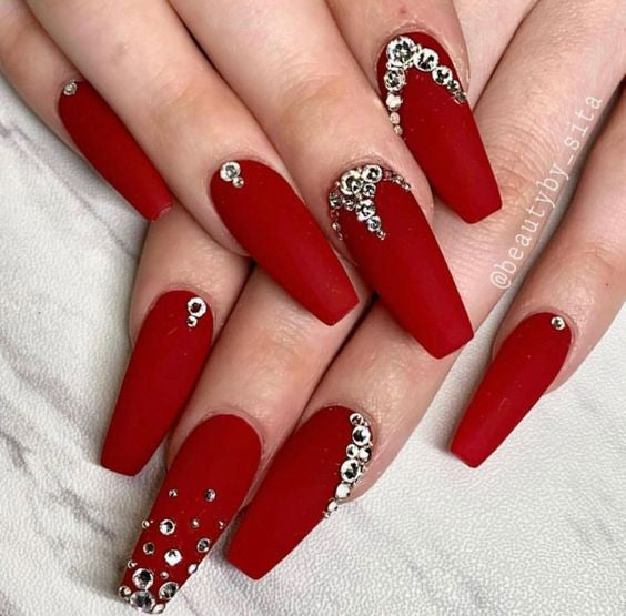 HOT COMMODITY: Long Chrome Coffin Press On Nails | Lavaa Beauty