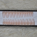 Nude French Ombre Press on Nails Set in Medium Ballerina (RTS) // 372