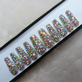 Lux Collection : Full Studded Press on Nails Set // 557