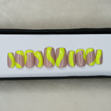 Glossy Neon Swirls Press on Nails Set // 571