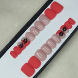 Valentine Collection: Matte Pink Kiss Press on Nails Set // 700