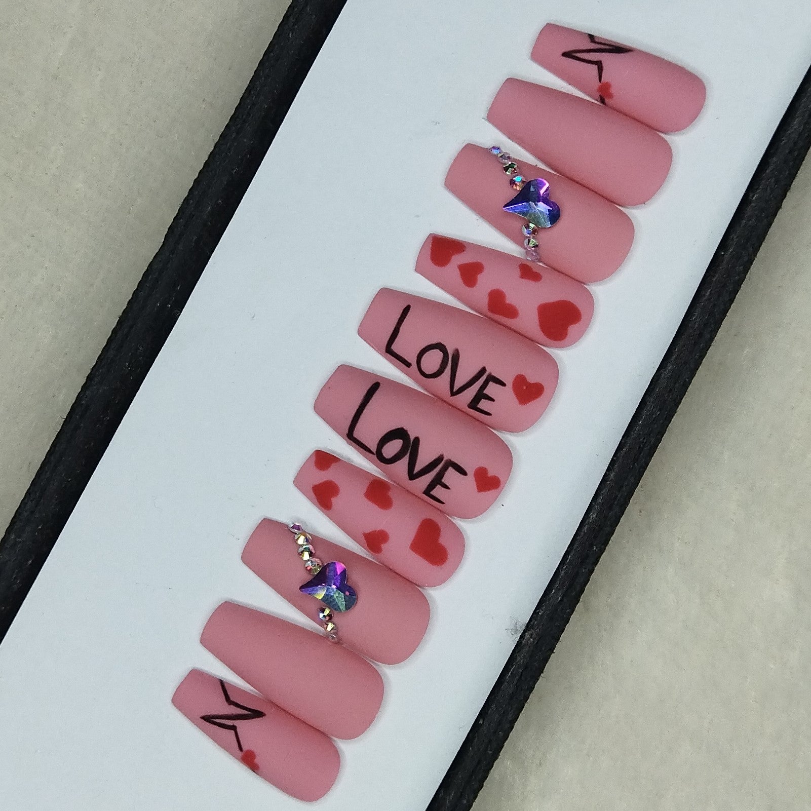 Buy Heartbeat Pulse Valentine Love Strips Nail Decal waterslide Nail Decal  Online in India - Etsy