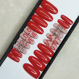 Valentine Collection: Red Love Tic-Tac-Toe Press on Nails Set // 734