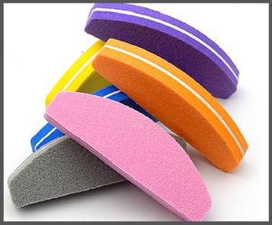Double Sided Nail File Block Colorful Sponge Nail Buffer